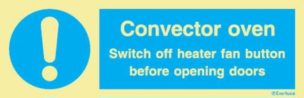 Mandatory, Galley, symbol with compl text, white v